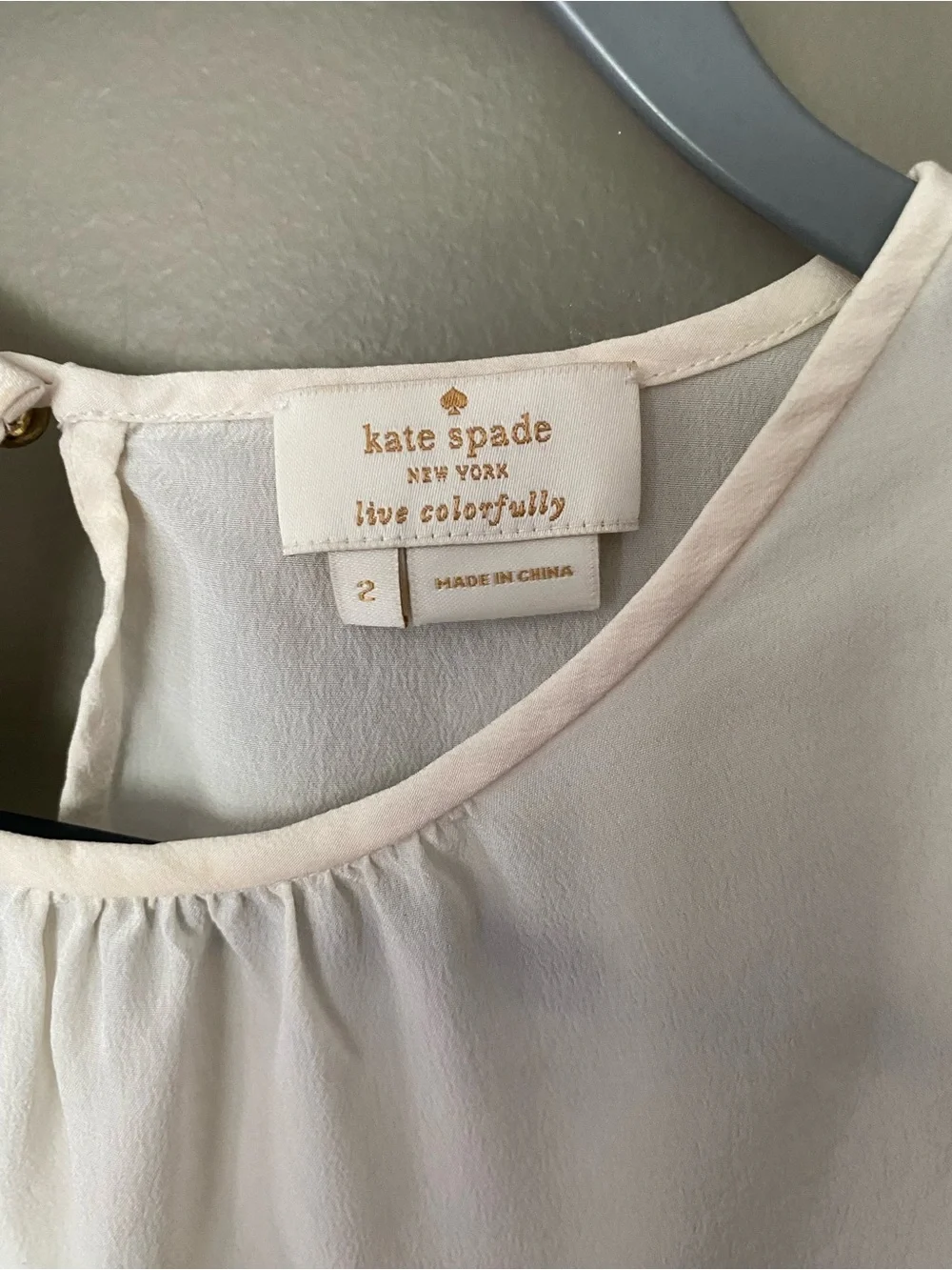 KATE SPADE NY 100% Silk Black and White Sleeveless Colorblock Blouse Tank Size 2